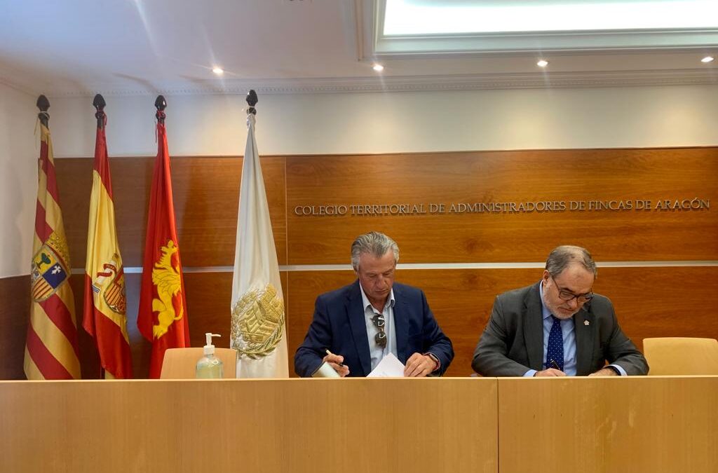 Nos complace informaros de que DSenergía ha firmado un convenio de colaboración con el Colegio de Administradores de fincas de Aragón